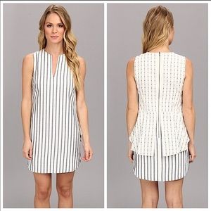 BCBG MaxAzaria YOUSRA blue white dress 0